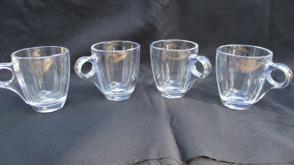 Vintage Espresso cups Art Deco style, Ophalen, Vintage, Nieuw, Glas