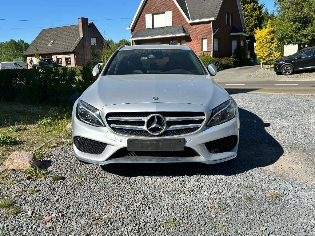 Mercedes C160 AMG Line 115000km prête à immatriculer, Cuir, Argent ou Gris, Achat, Euro 6