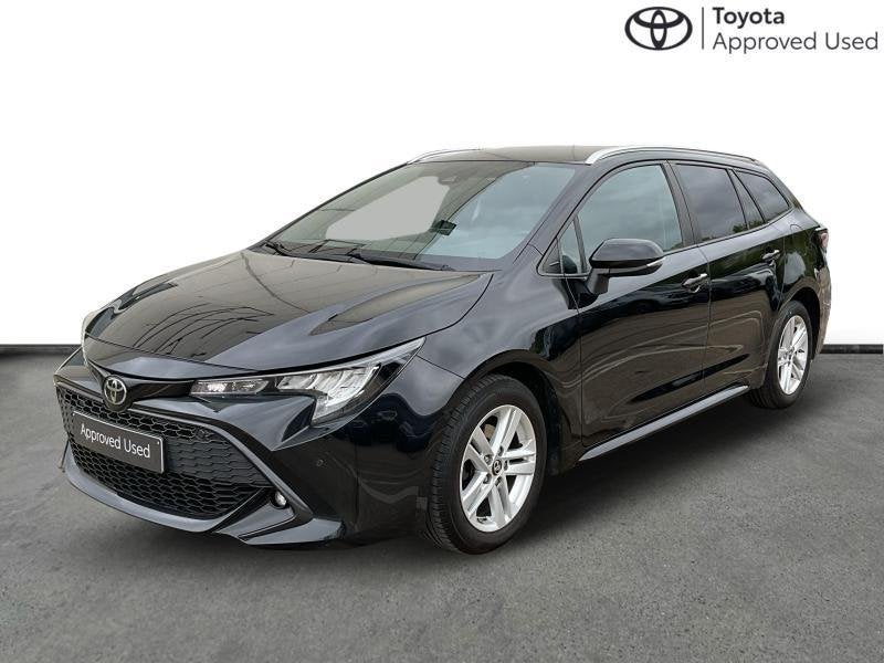Toyota Corolla TS Dynamic | leather | carplay | tow bar, Auto's, Toyota, 121 g/km, 116 pk, Corolla, Zwart
