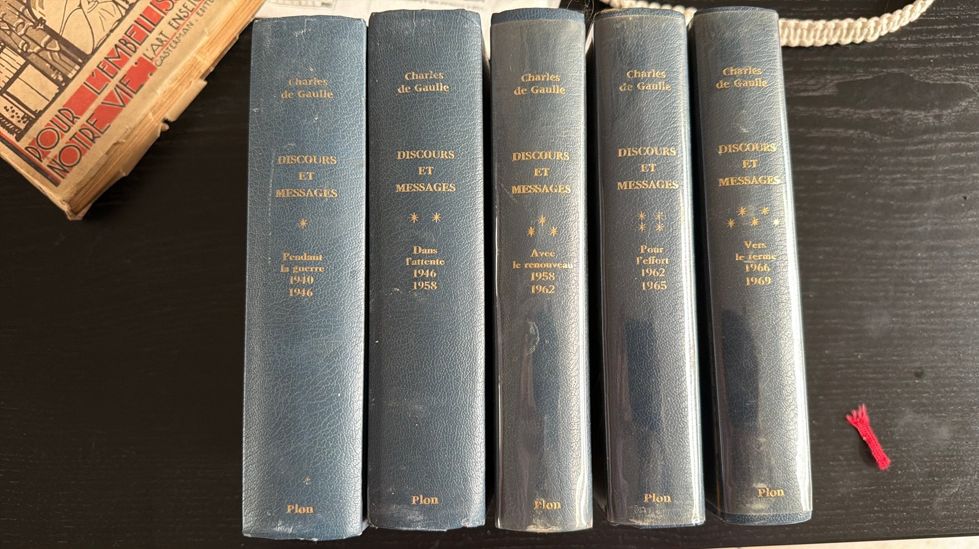 Charles de Gaulle – Discours et Messages (5‑delige reeks), Boeken, Ophalen, Gelezen, Complete serie