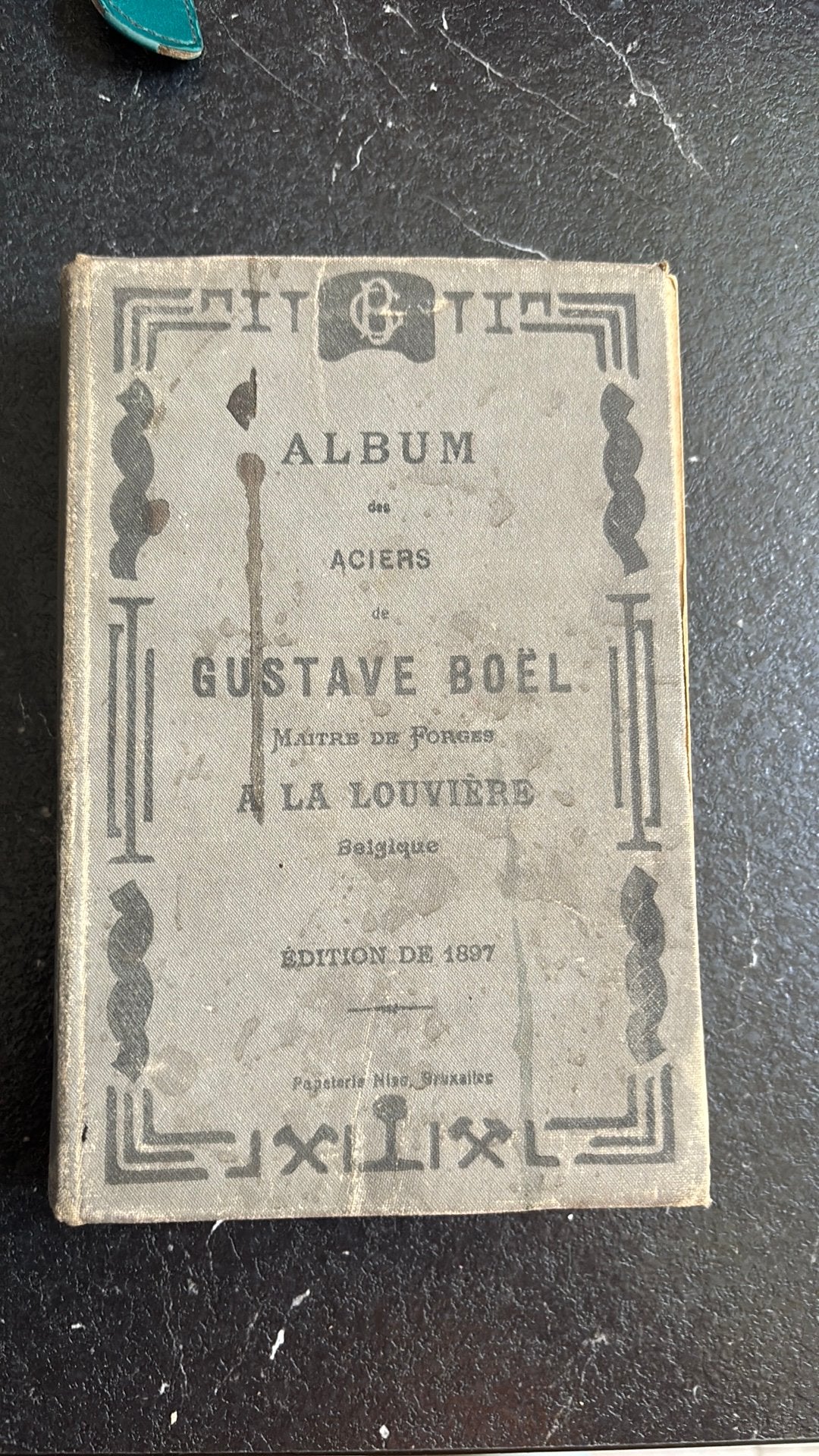 Boek gustave boel.  1897, Antiquités & Art, Enlèvement ou Envoi