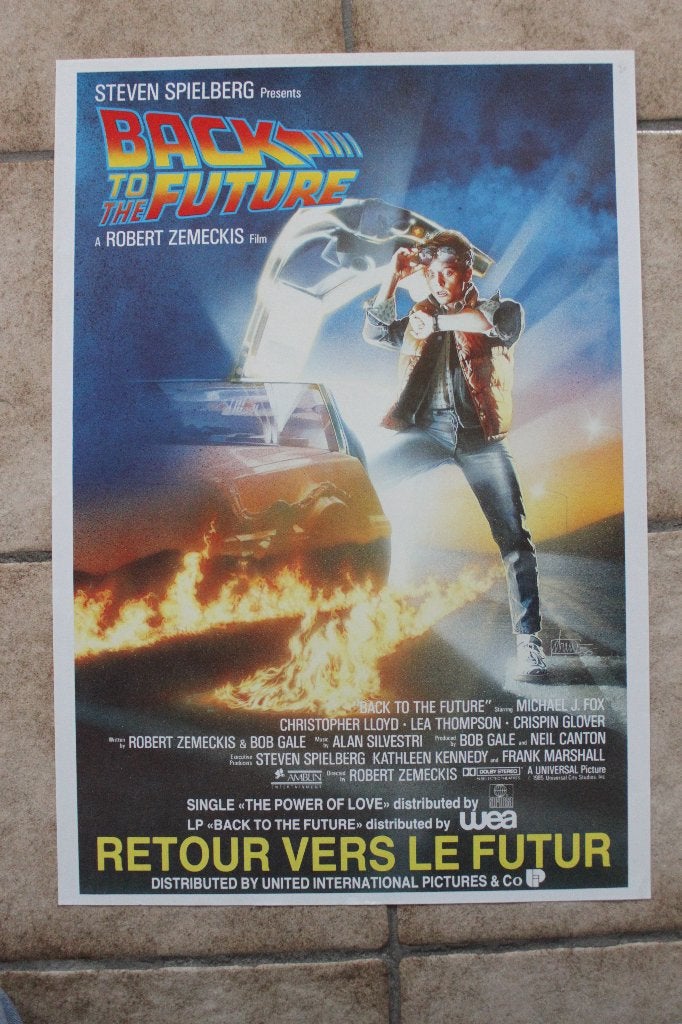 filmaffiche Back To The Future 1985 filmposter, Rechthoekig Staand, Ophalen of Verzenden, Zo goed als nieuw, A1 t/m A3