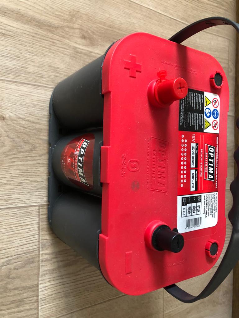 AGM batterij Redtop Optima 12V 50Ah, Auto-onderdelen, Accu's en Toebehoren, Ophalen