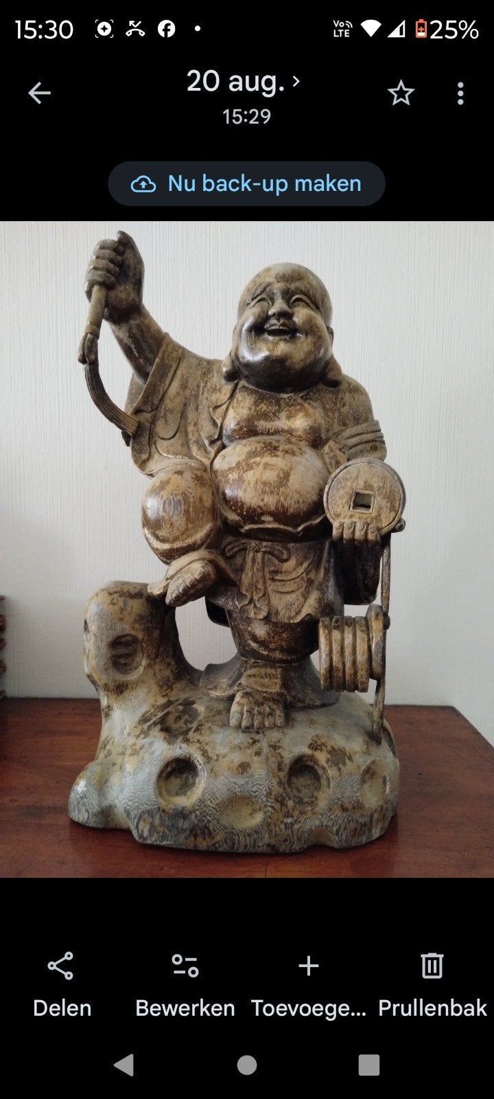 vieux bouddha, Enlèvement ou Envoi