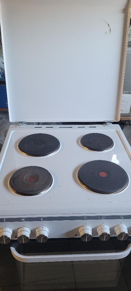 Kookfornuis keramische elektrisch, Ophalen, Gebruikt, Wit, 50 tot 100 cm