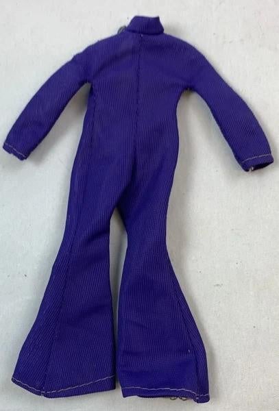 Mego Dinah-Mite 1972 Paarse Jumpsuit Vintage Poppenkleding, Verzenden, Zo goed als nieuw, Fashion Doll