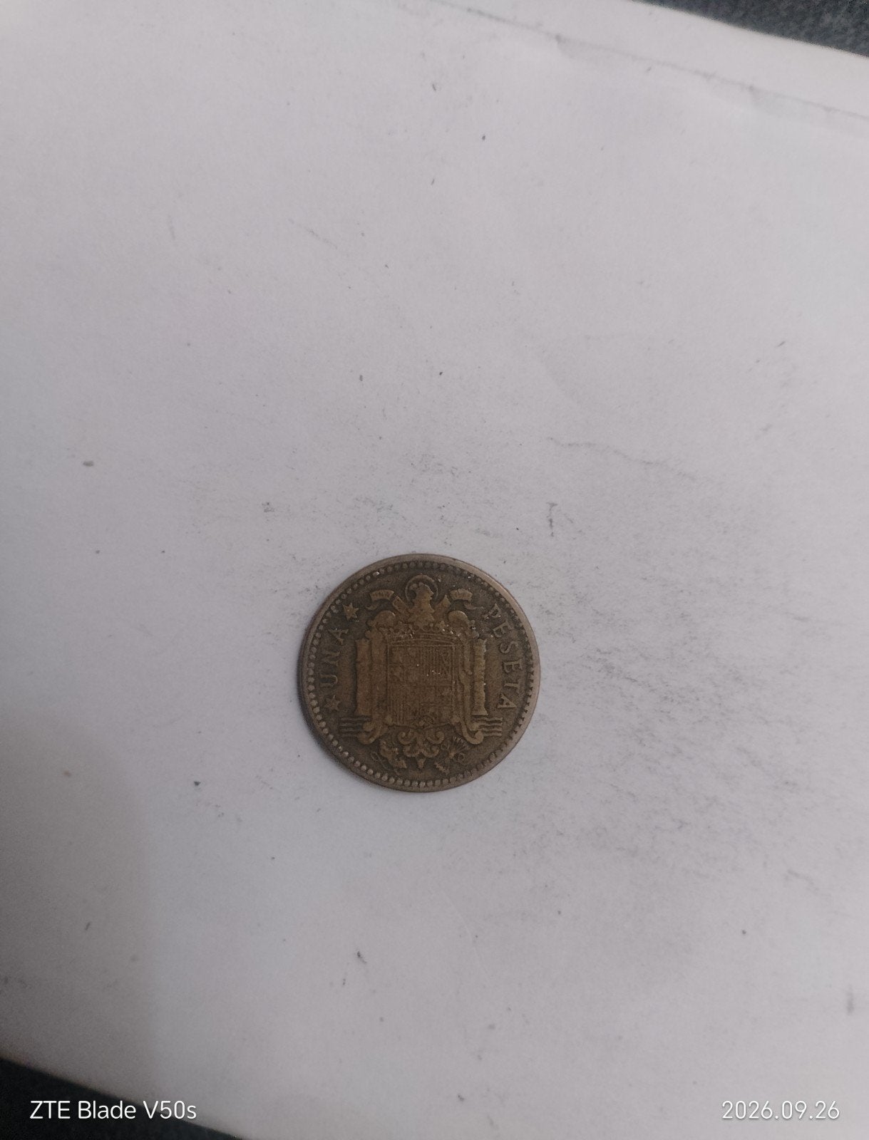 munt spain 1953, Ophalen of Verzenden