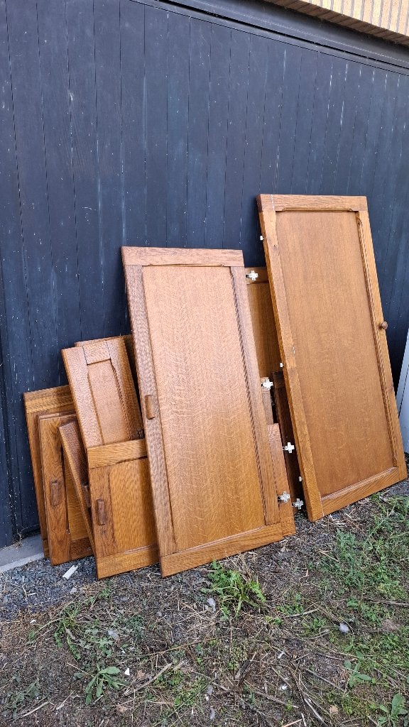 Houten Keukenkast-deuren en zijkanten, Ophalen, Gebruikt, 25 tot 50 mm, Overige typen