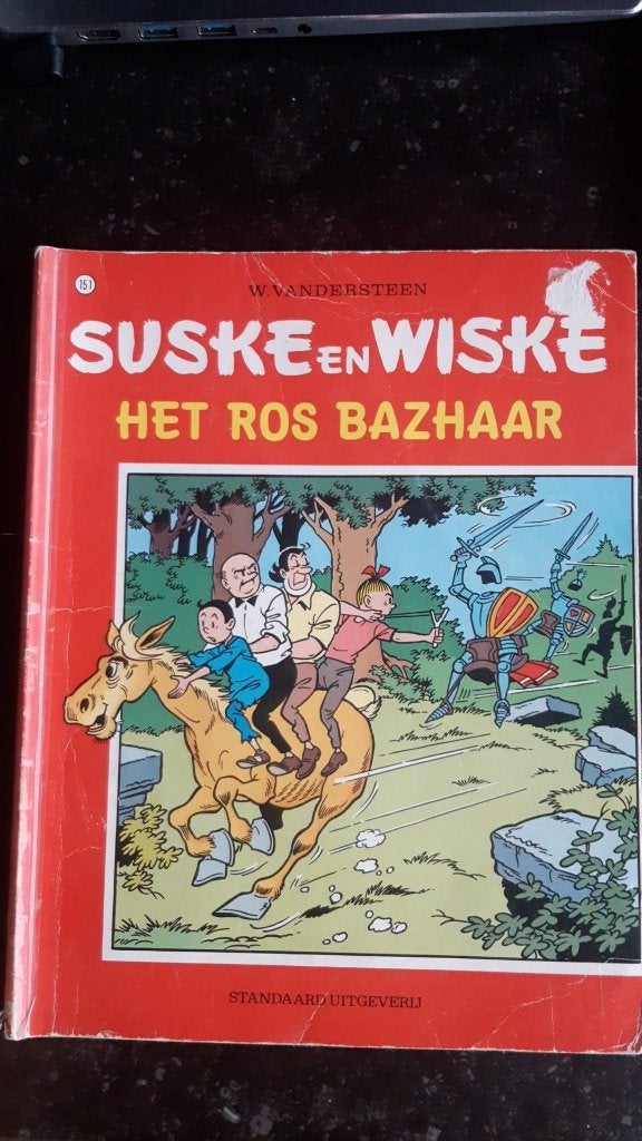 Suske en Wiske 151 - Het ros Bazhaar, Enlèvement, Utilisé