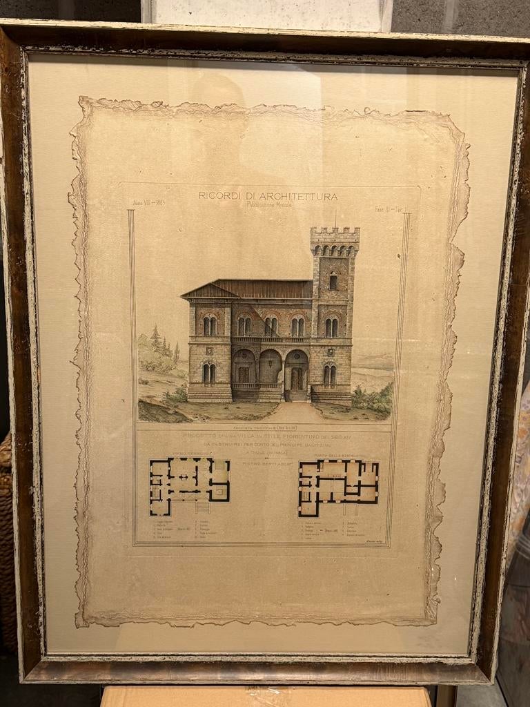 Prachtige Flamant kader met italiaans Palazzo, Ophalen