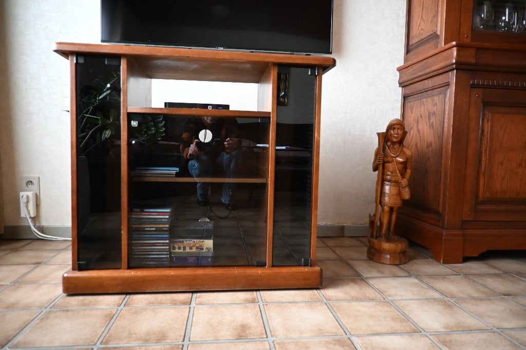 tv-kastje (ook voor cd's, dvd's,...), Ophalen, Glas, Cd's