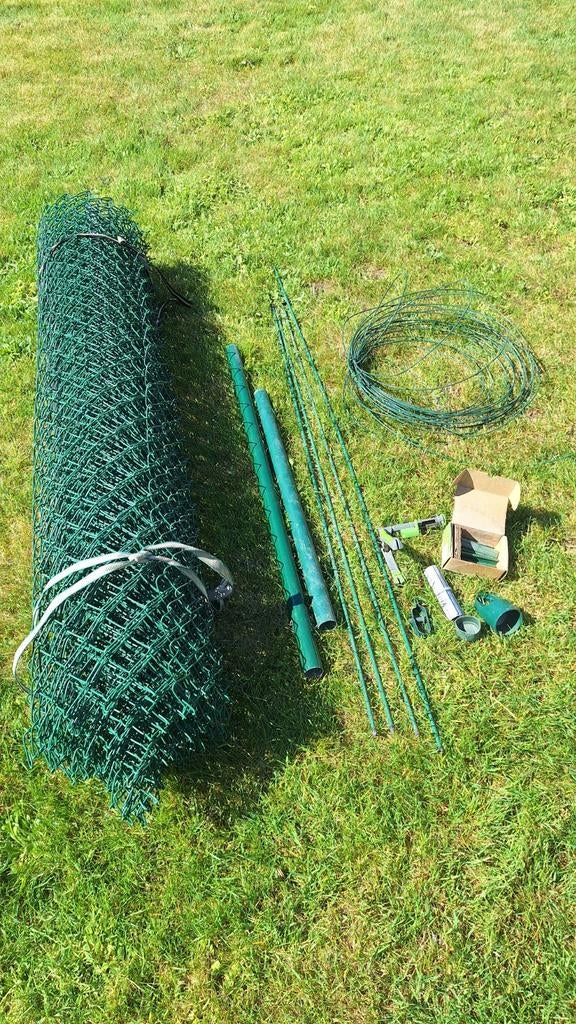 Tuindraad en enkele toebehoren met klemringtang, Ophalen
