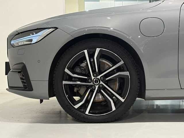 Volvo V90 T6 Recharge Ultra Dark + luchtvering/electr, Autos, Argent ou Gris, Achat, V90, Euro 6