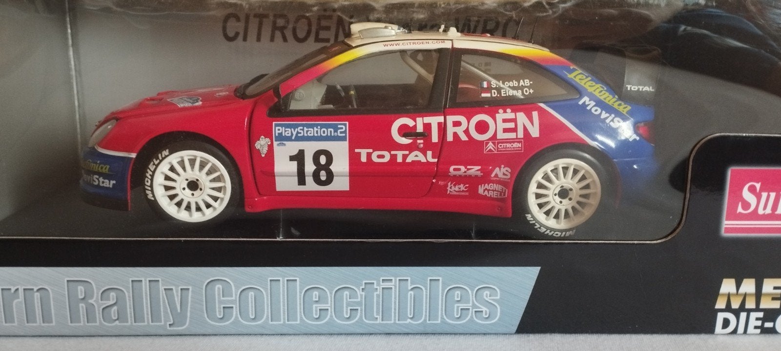 citroen xsara wrc, Hobby en Vrije tijd, Modelauto's | 1:18, Ophalen of Verzenden, Nieuw, Auto, Sun Star