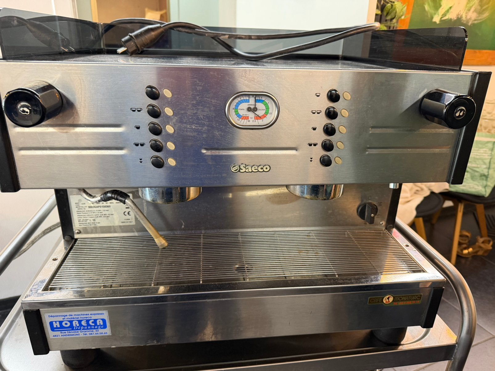 Machine à café professionnel Saeco 2 groupes, Enlèvement