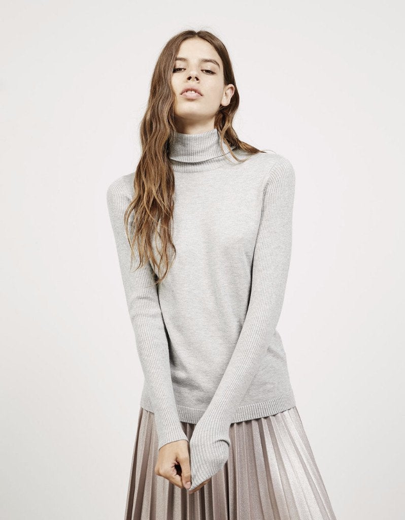 Grijze coltrui van Bershka - Maat medium, Vêtements | Femmes, Enlèvement ou Envoi, Gris