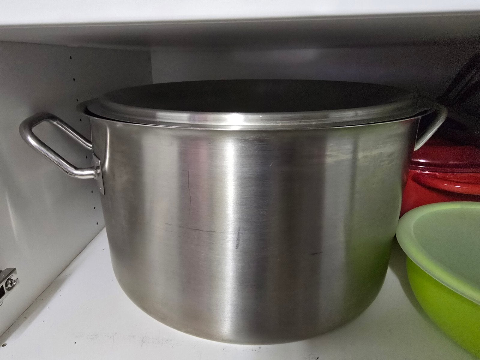 kookpot 12 l 18/10 weg wegens dubbel, Inox, Ophalen of Verzenden, Zo goed als nieuw, Kookpan