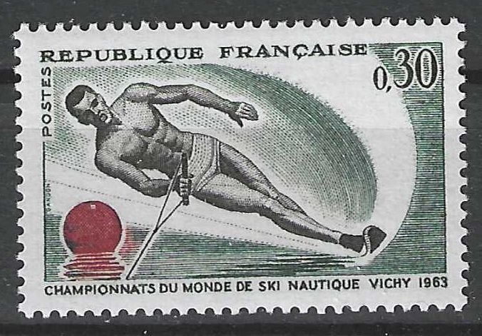 Frankrijk 1963 - Yvert 1395 - Waterski in Vichy. (PF), Verzenden, Postfris