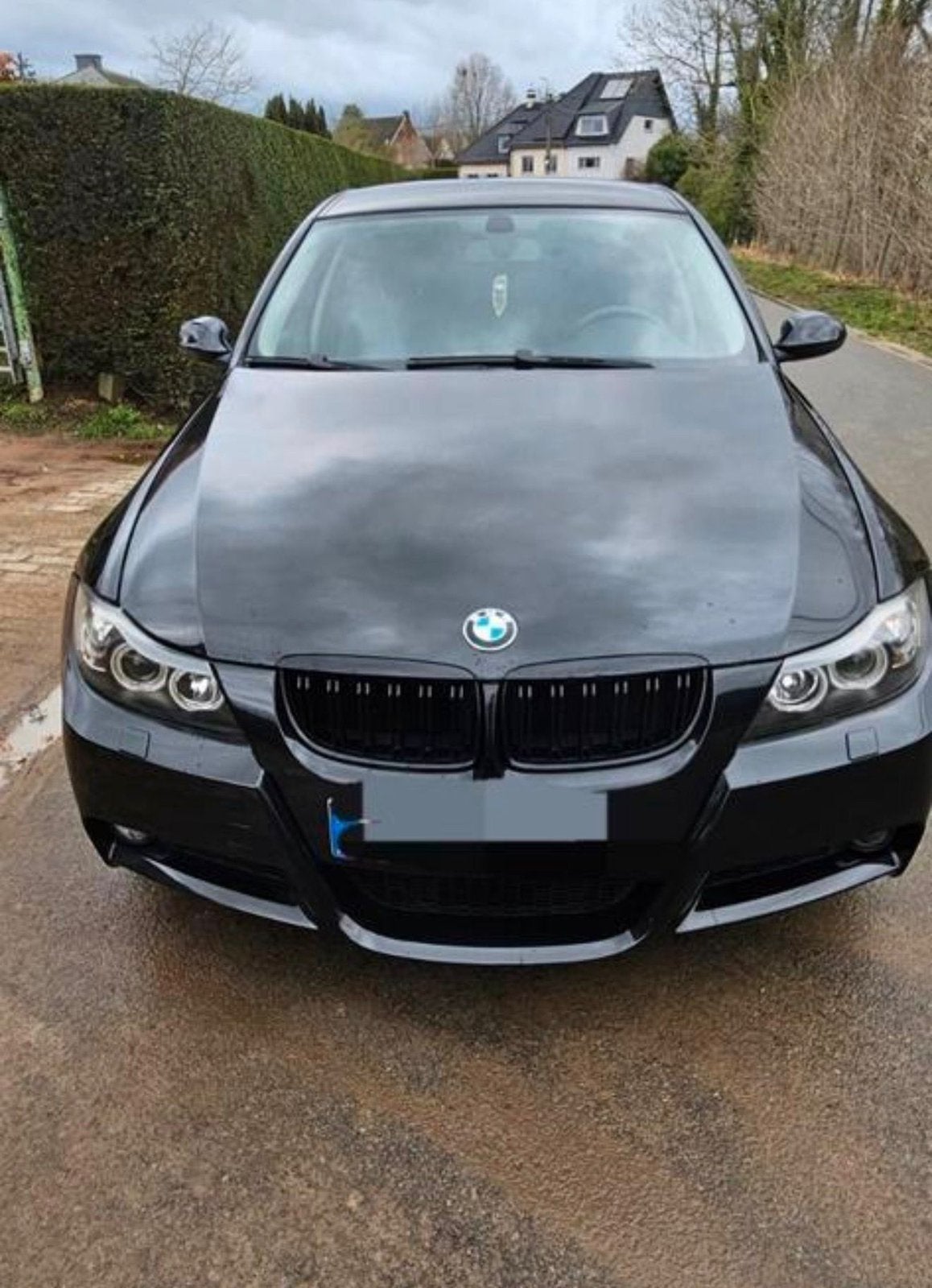 BMW 318i Sedan | 2007 | Zwart Vol Leder | Airco | 157.000 km, Auto's, BMW, Zwart, Leder, Particulier, Airconditioning