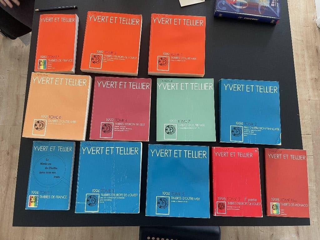 YVERT EN TELLIER, diverse 1989-1998, Postzegels en Munten, Ophalen of Verzenden, Catalogus