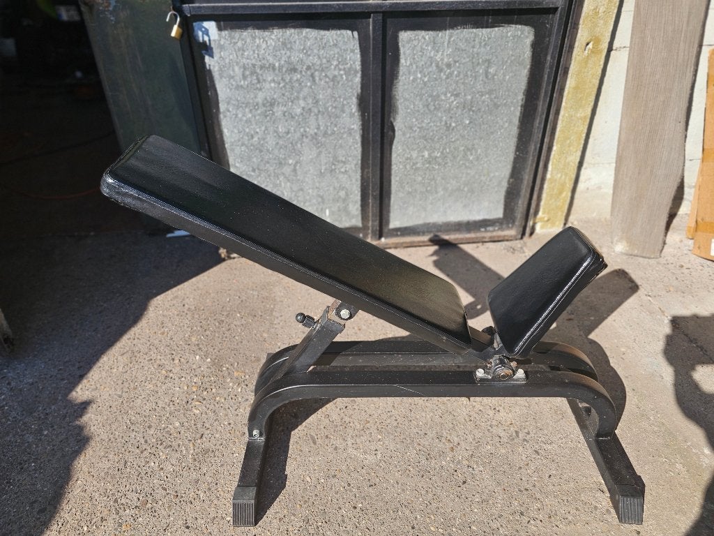 Vaste schuine bench, Sport en Fitness, Ophalen, Gebruikt, Armen, Fitnessbank