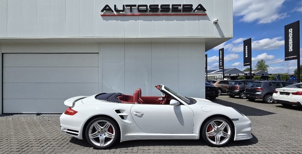 Porsche 997 3.6 Turbo Pdk/Cabrio 4x4 *EERSTE EIGENAAR*, Auto's, Porsche, Automaat, Cabriolet, Wit, Leder