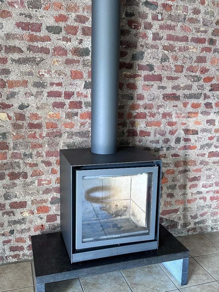 STUV 16/58 cube, Enlèvement, Utilisé, Cheminée sur pied, Cheminée au bois