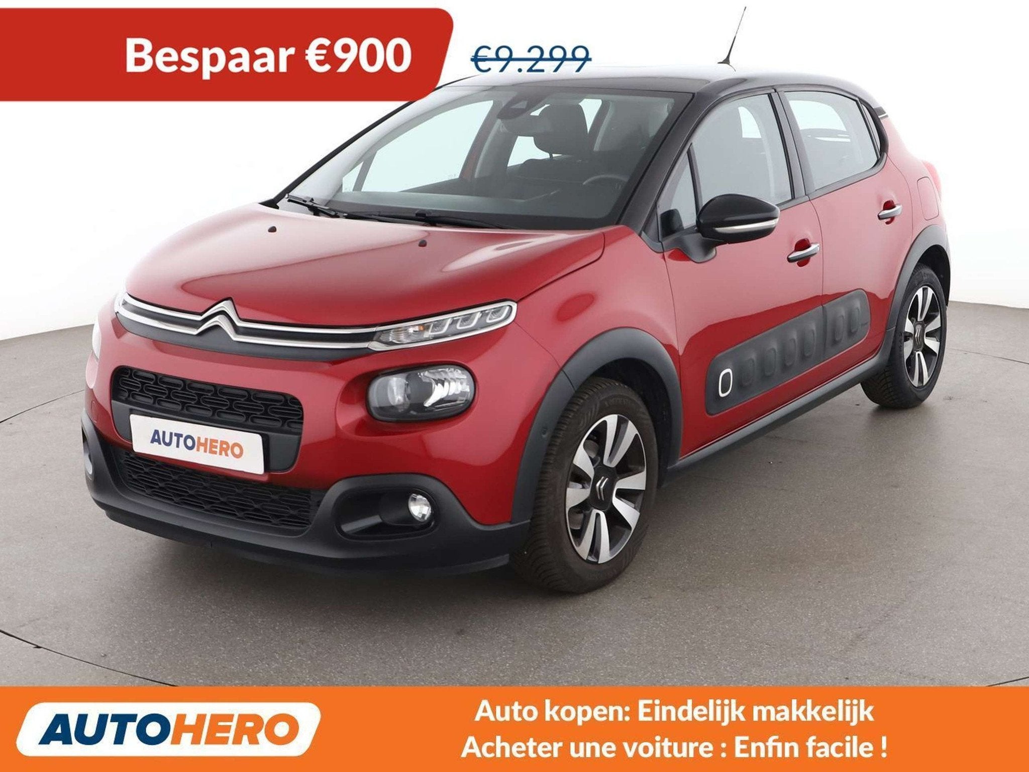 Citroën C3 1.2 PureTech Shine (bj 2018), Voorwielaandrijving, Stof, Gebruikt, Zwart