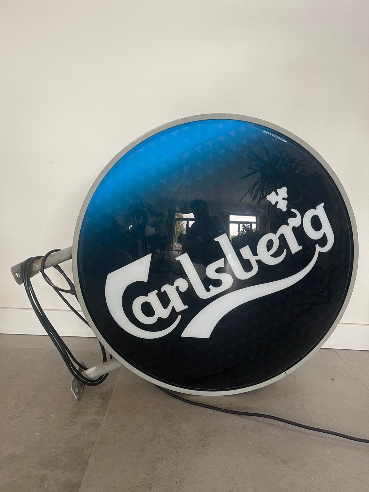 Originele Carlsberg Dubbelzijdige Lichtbak / Uithangbord, Verzamelen, Ophalen, Reclamebord