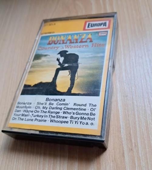 Cassette Bonanza Country and Western Hits, Enlèvement ou Envoi, Originale, Utilisé, 1 cassette audio