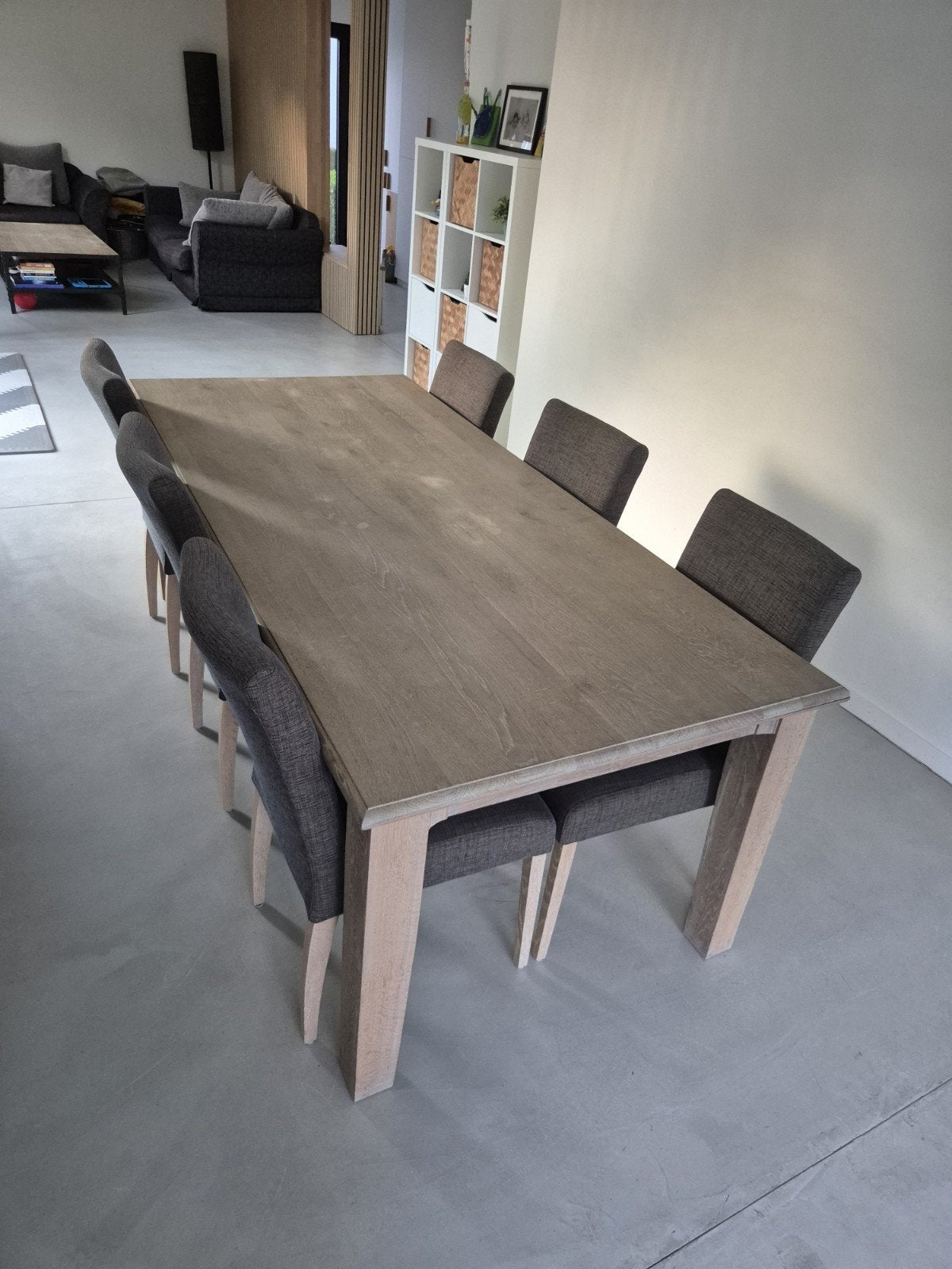 Eiken houten tafel, Ophalen