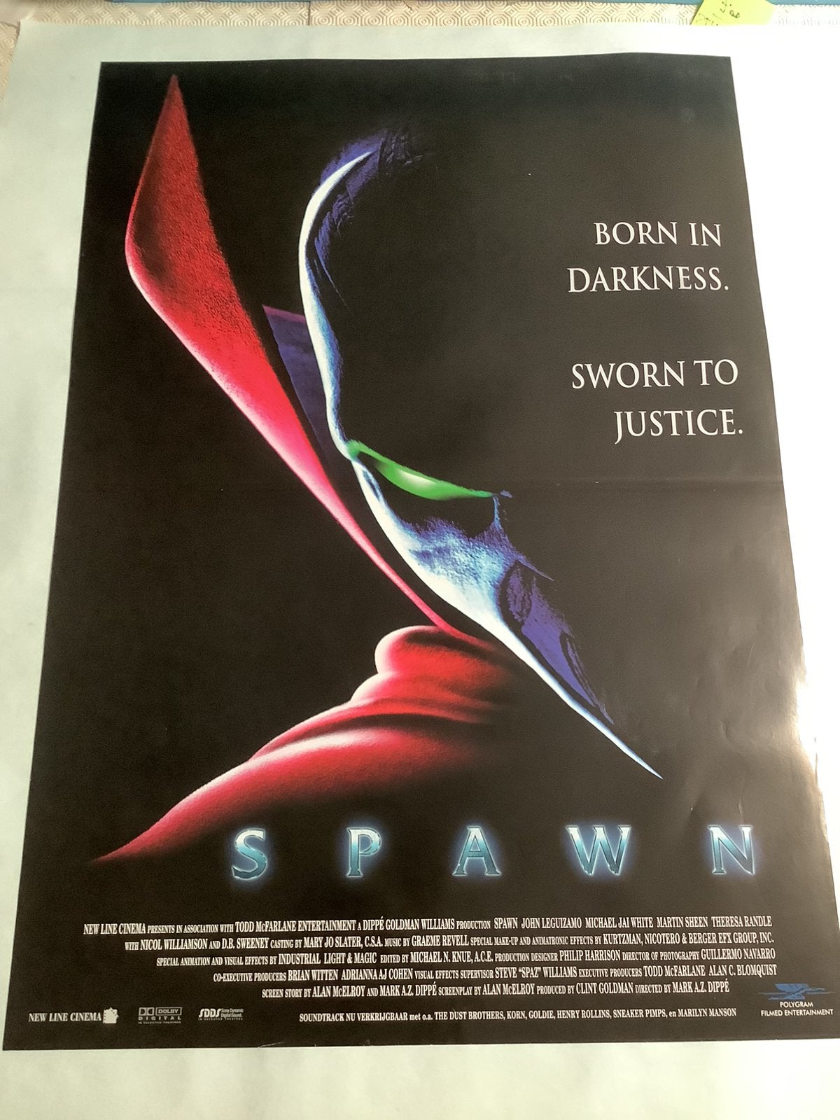 SPAWN   FILMPOSTER   70-100 cm    Used, Ophalen of Verzenden, Zo goed als nieuw