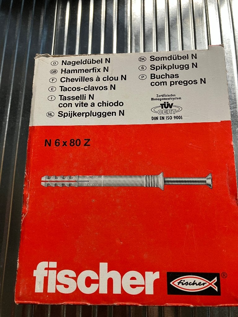 Fisher spijker pluggen 27 dozen - Eeklo, Doe-het-zelf en Bouw, IJzerwaren en Bevestigingsmiddelen, Ophalen of Verzenden, Nieuw