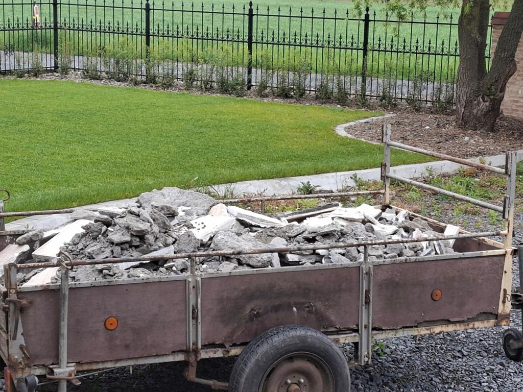 Gratis steenpuin, Tuin en Terras, Ophalen