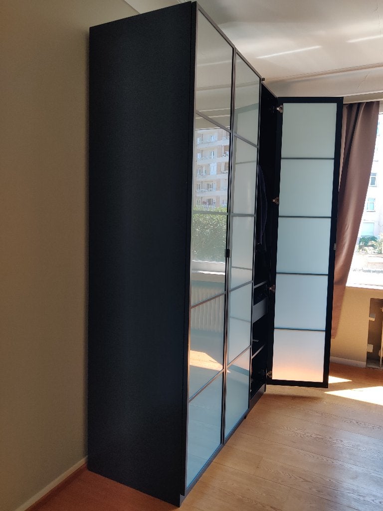 Armoire-penderie IKEA PAX - 3 portes + accessoires – 150 €, Ophalen, Gebruikt, 200 cm of meer, 150 tot 200 cm