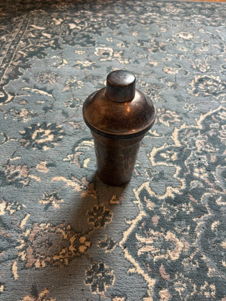 Shaker à cocktail vintage métal argenté Art déco, Antiek en Kunst, Ophalen of Verzenden