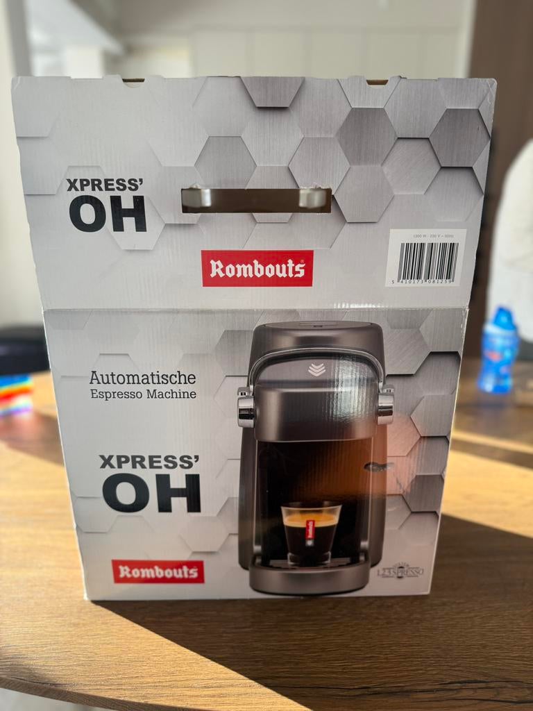 Rombouts xpress' oh, Elektronische apparatuur, Ophalen, Nieuw, Espresso apparaat, Koffiepads en cups