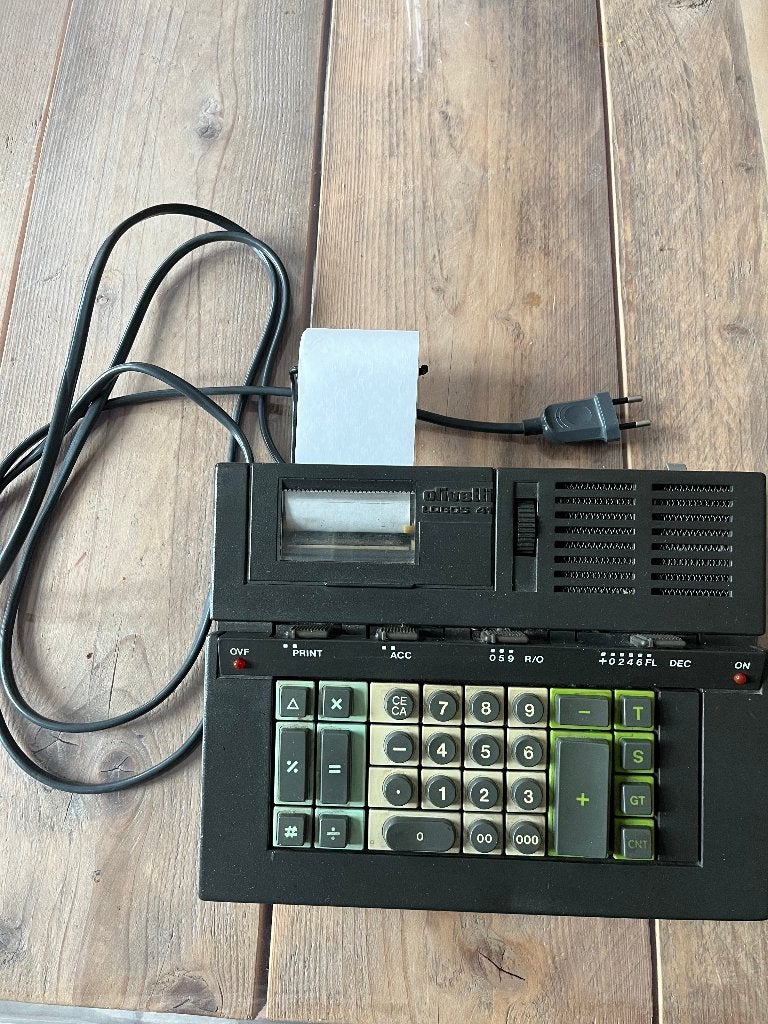 calculatrices olivetti logos 41, Enlèvement, Utilisé