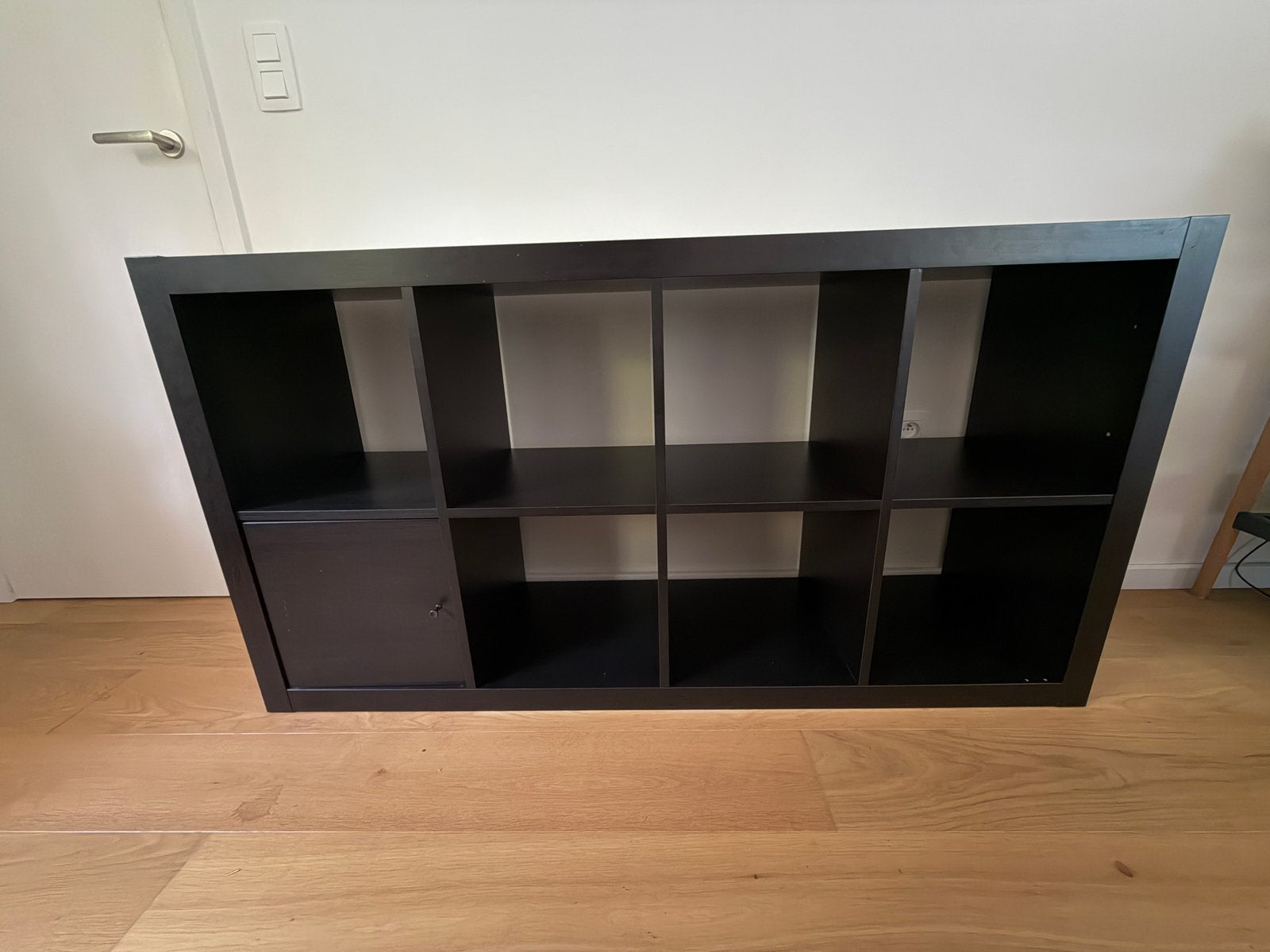 Kallax 2x4, zwart, Ophalen, Overige materialen, 100 tot 150 cm, Minder dan 100 cm