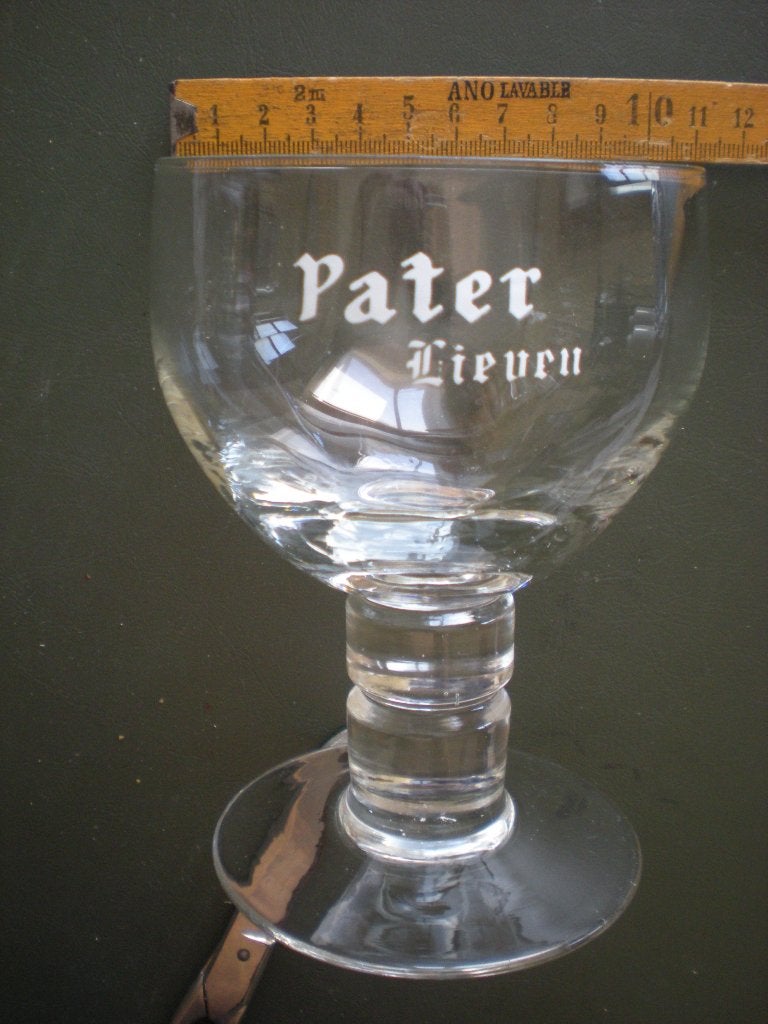 PATER LIEVEN, Collections, Marques de bière, Comme neuf, Verre ou Verres, Enlèvement ou Envoi