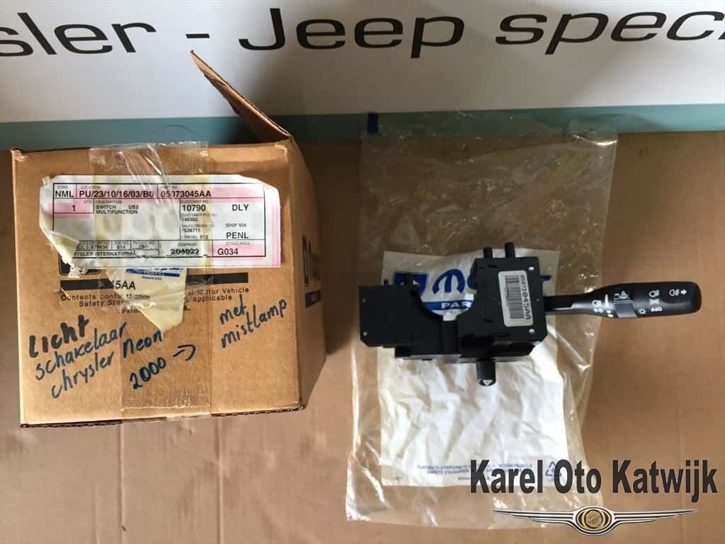 Schakelaar Chrysler Neon met mistlamp, Auto-onderdelen, Dashboard en Schakelaars, Chrysler, Nieuw, Ophalen of Verzenden
