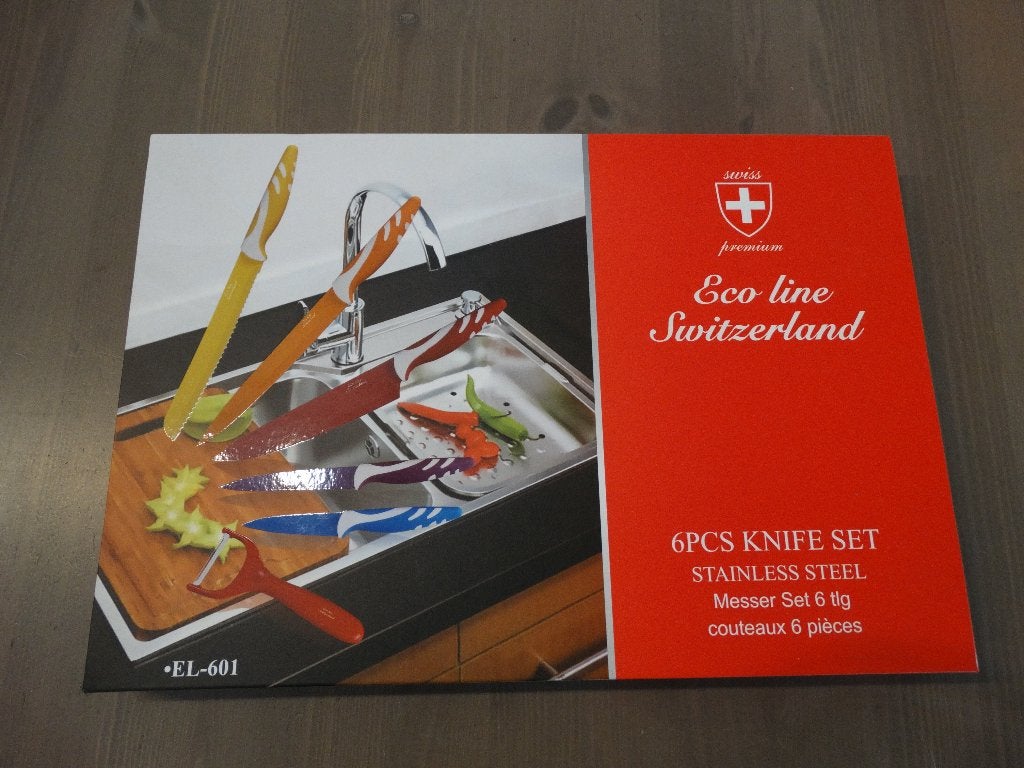 Nieuwe messenset Eco Line Switzerland EL-601, Bestekset, Nieuw, Ophalen of Verzenden, Messenset