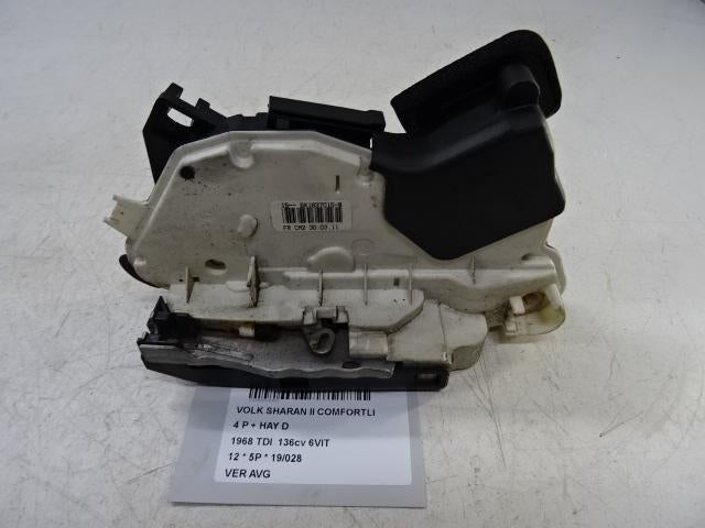PORTIERSLOT LINKS VOOR Volkswagen Sharan (7N) (5K1837015B), Gebruikt, Voor, Volkswagen