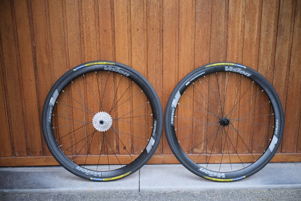Nieuw Vision Team 35 Disc wielset + cassette + gratis banden, Enlèvement, Neuf, Autres types