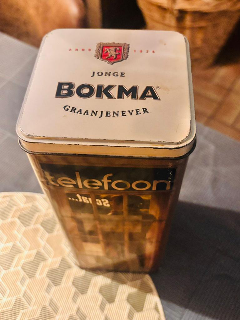 Vintage blik Bokma, Ophalen of Verzenden, Gebruikt, Verpakking