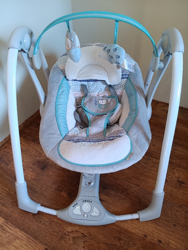 Ingenuity portable swing - nauwelijks gebruikt, Kinderen en Baby's, Schommelstoel, Met gordel(s) of riempje(s), Zo goed als nieuw