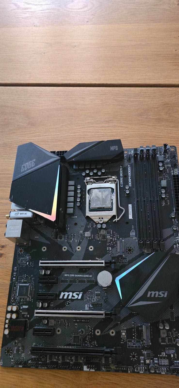 I9 9900k msi z390 edge  8gb ram ddr4, Computers en Software, Ophalen of Verzenden