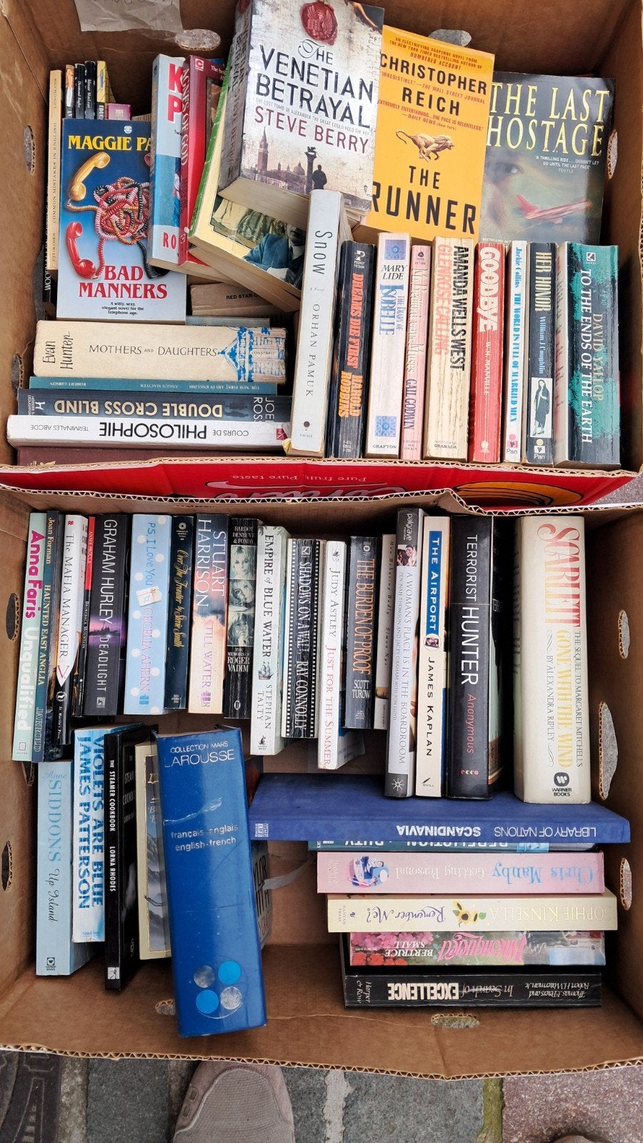 2 caisses de livres en anglais, Livres, Enlèvement, Utilisé, Différents sujets