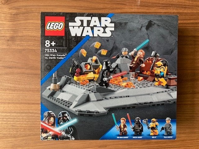 Lego Star Wars 75334 d'Obi Wan Kenobi contre Dark Vador, Neuf, Lego, Ensemble complet, Pièces supplémentaires incluses