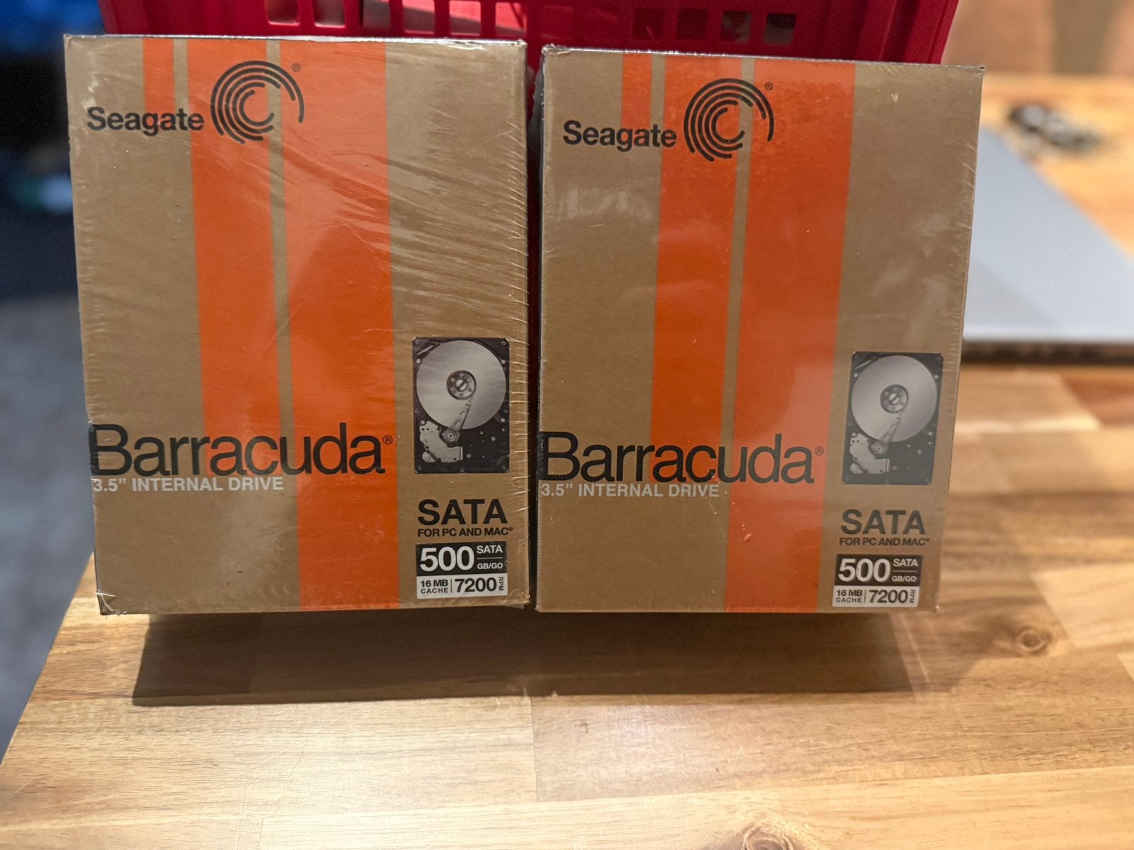 2x Seagate Barracuda 500GB Nieuw in gesloten verpakking, Computers en Software, Harde schijven, Ophalen, Zo goed als nieuw, SATA